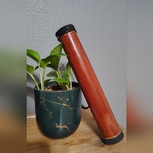 12-in Rain Stick Handmade Vintage